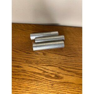 3 three metal cannoli rolls Italian pastry baking